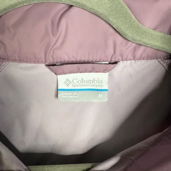 Columbia Size Medium Rain Jacket – Dusty Mauve, Packable Hood & Lightweight - Picture 3 of 10